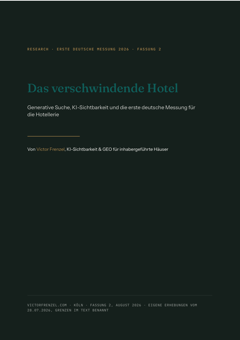 Titelseite der Studie Das verschwindende Hotel, Fassung 2, August 2026