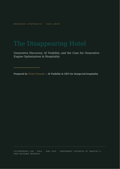 First page of the research paper, The Disappearing Hotel